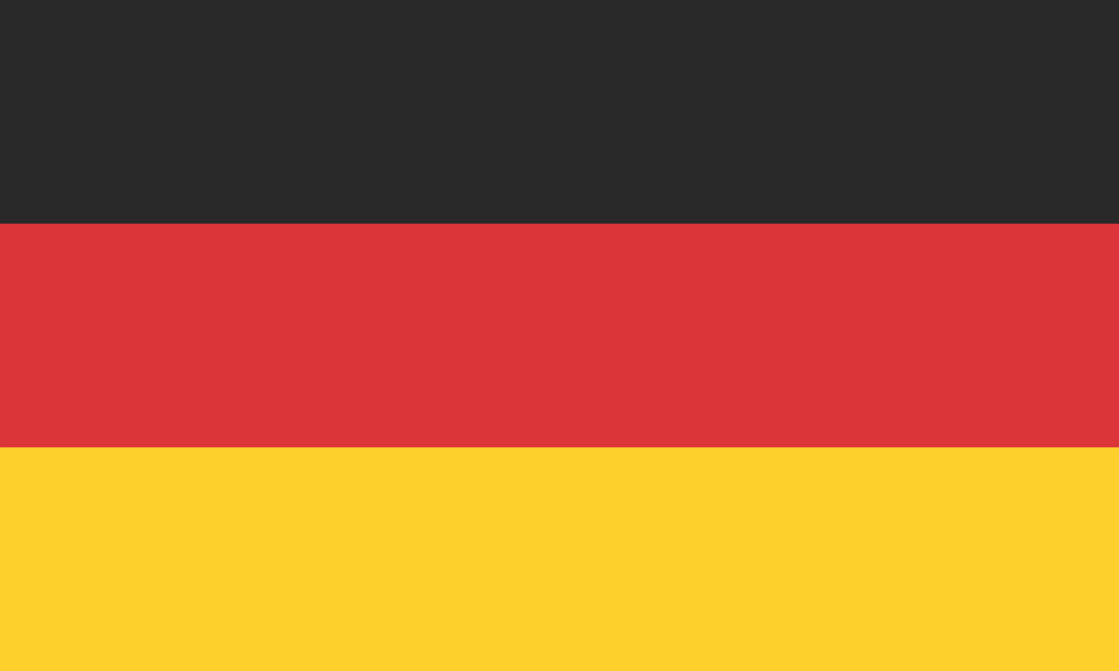 Deutsche Flagge weist auf deutschen Text hin.
